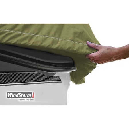 Eevelle Boat Cover INFLATABLE Blunt Nose, Outboard Fits 21ft 6in L up to 111in W Khaki WSINFB21111B-KHA